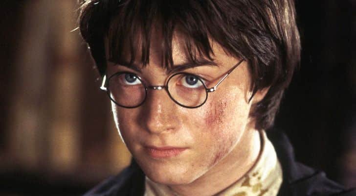 Harry Potter wearing his glasses