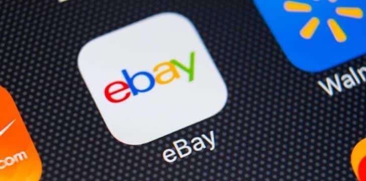 eBay's background color has changed several times since it was founded