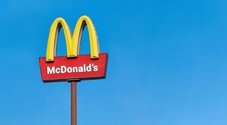 A McDonald's sign