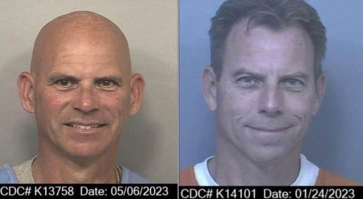 Mugshots of Lyle and Erik Menendez from their time in prison as adults
