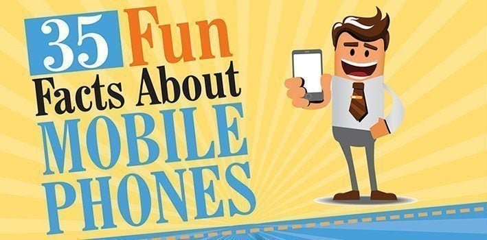 35 Fun Facts About Mobile Phones Infographic